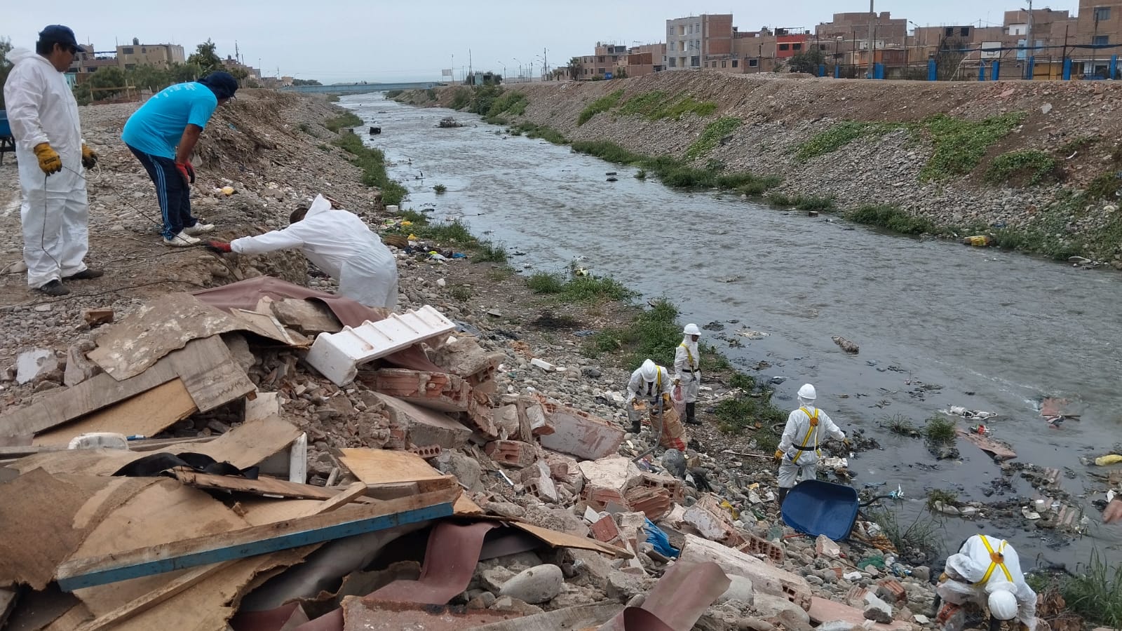 Gran campaña de recuperación ambiental de la ribera del río Chillón