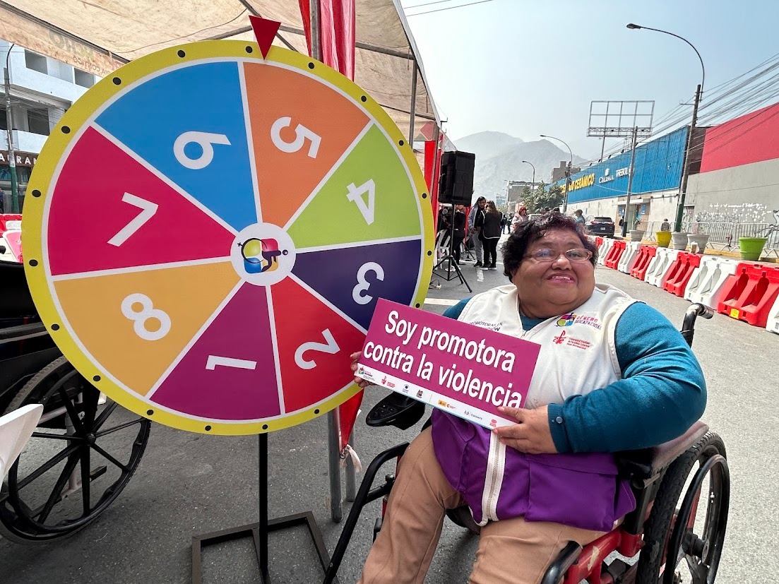 Mujeres con discapacidad brindaron apoyo durante feria Inclusiva de Prevención contra la violencia