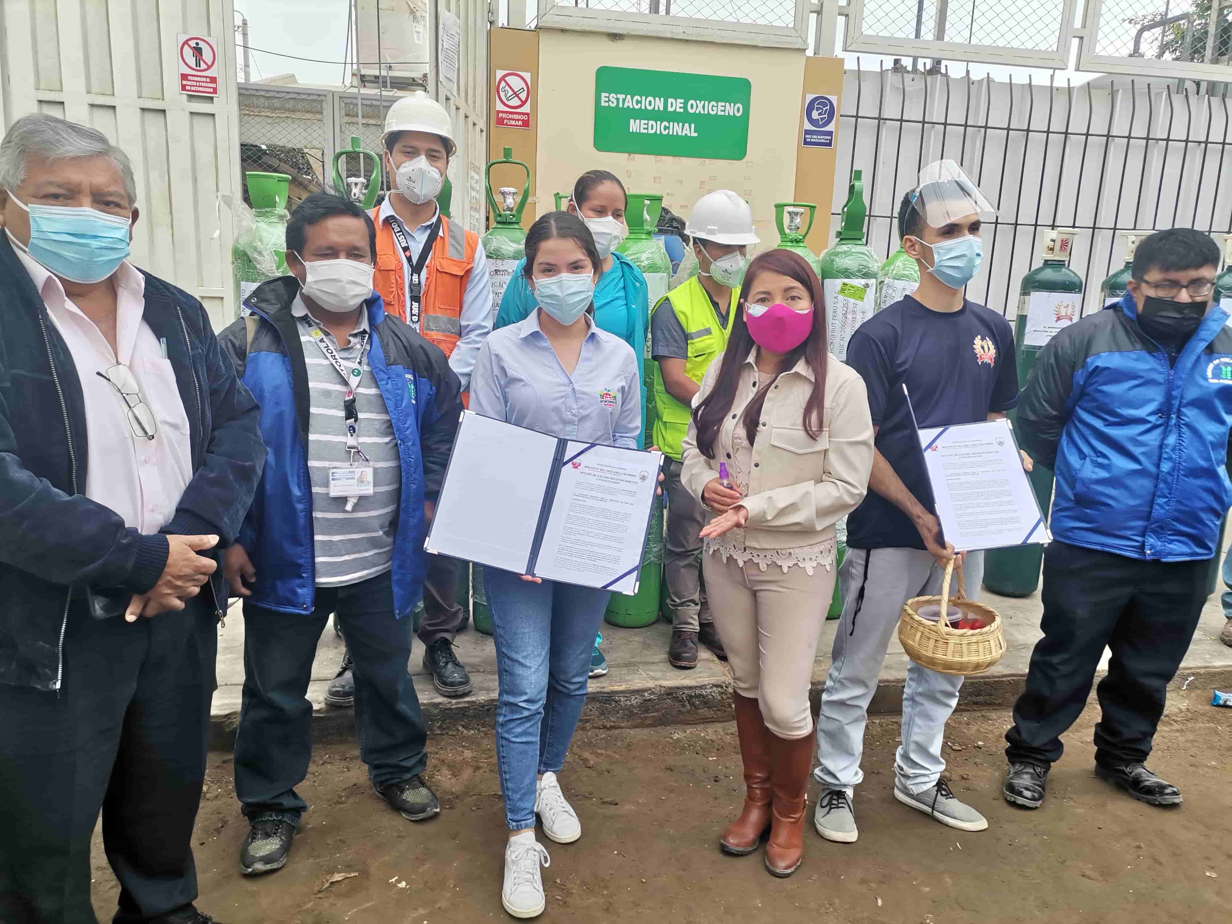 La Libertad: Colaboran con balones de oxígeno para la atención de pacientes COVID-19 de Chao y Virú