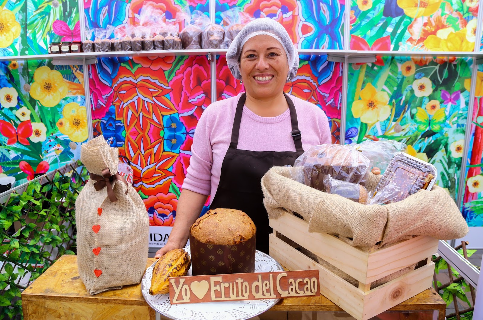 Panetón de pulpa de cacao con 30 % menos calorías que el convencional.