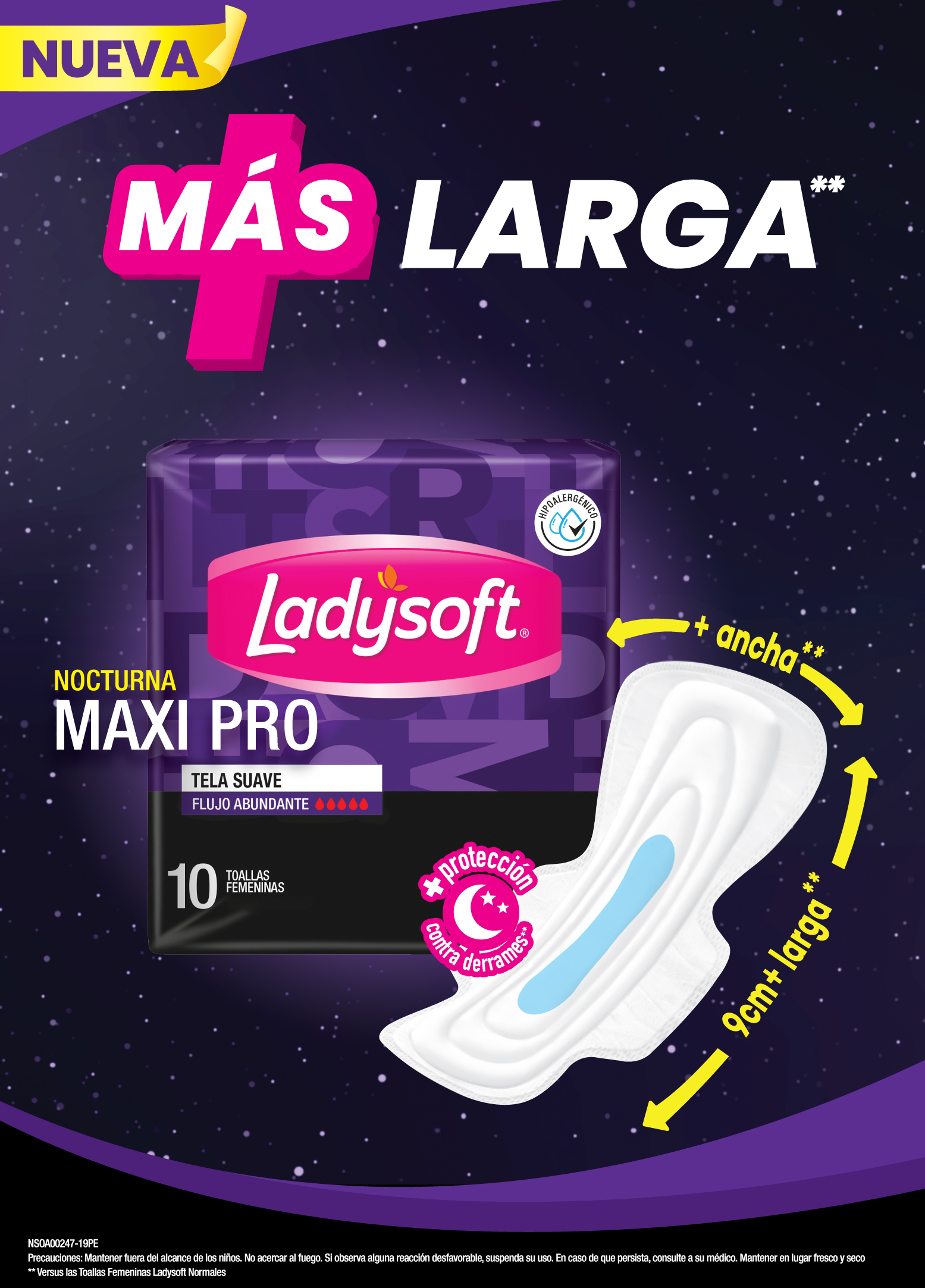 Ladysoft, segunda marca en toallas femeninas, presenta nuevo producto nocturno