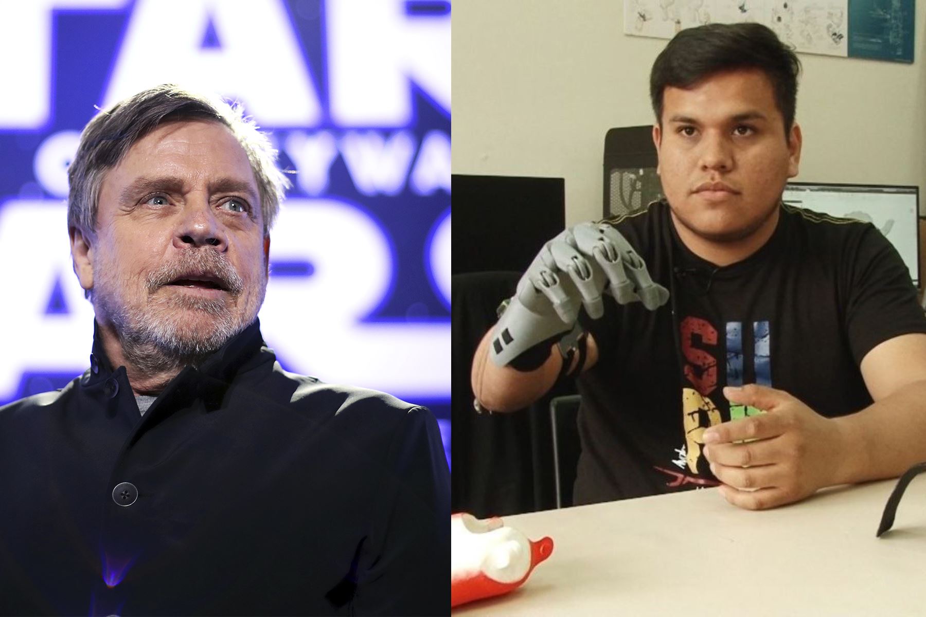 Mark Hamill impactado con peruano creador de prótesis inspirada en Luke Skywalker