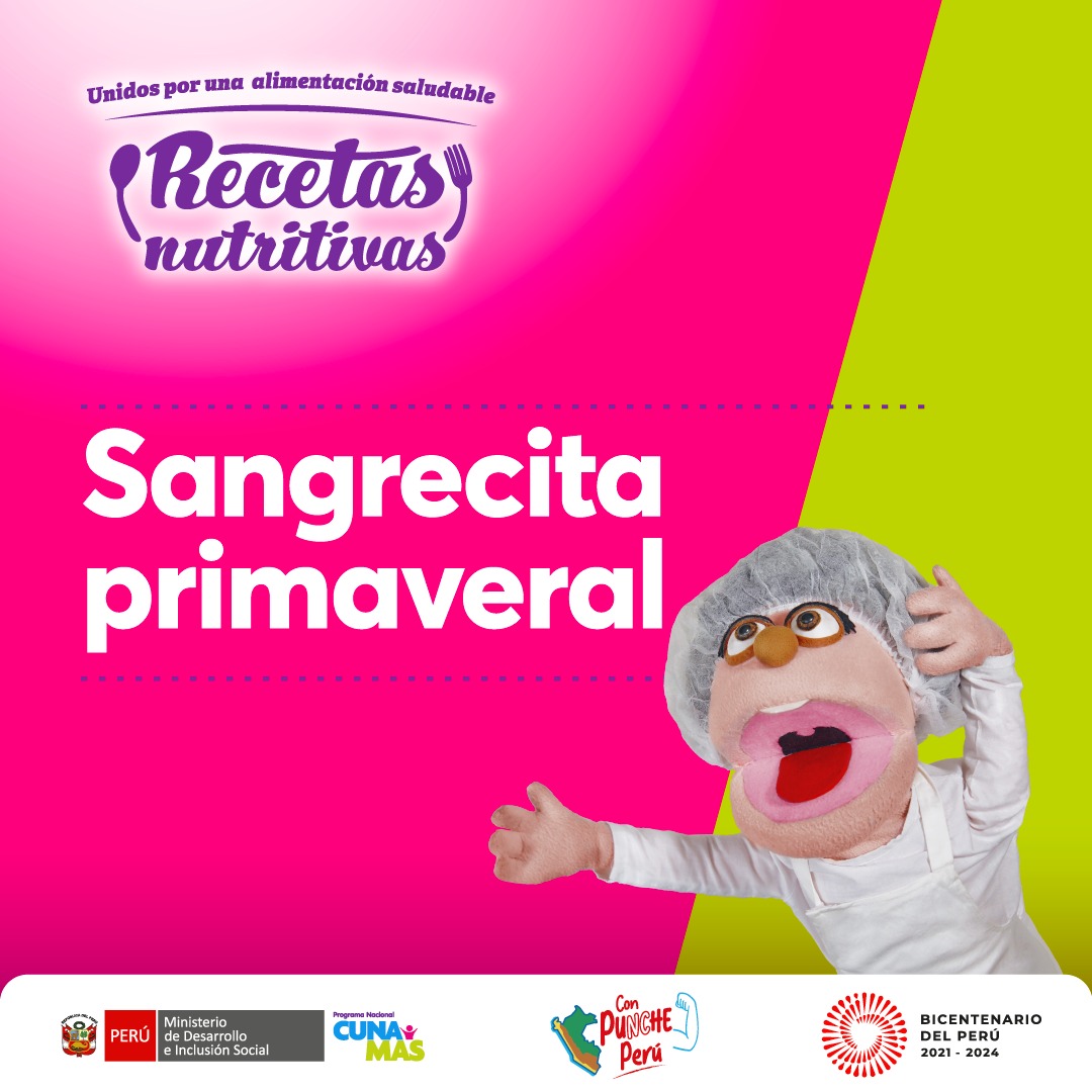 Cuna Más: Aquí la receta para preparar una nutritiva Sangrecita primaveral que fortificará las defensas de tu niña o niño